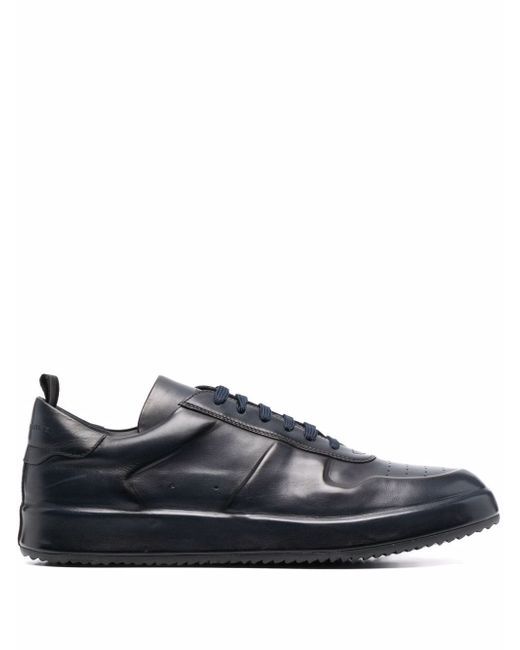 Officine Creative panelled low-top leather sneakers