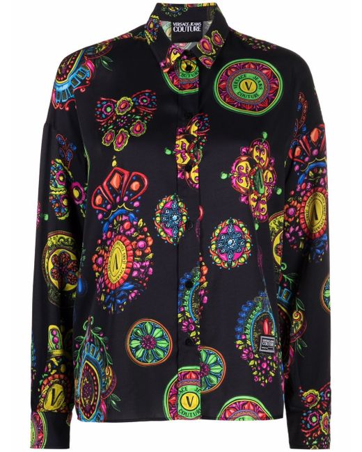 Versace Jeans Couture graphic-print long-sleeve shirt
