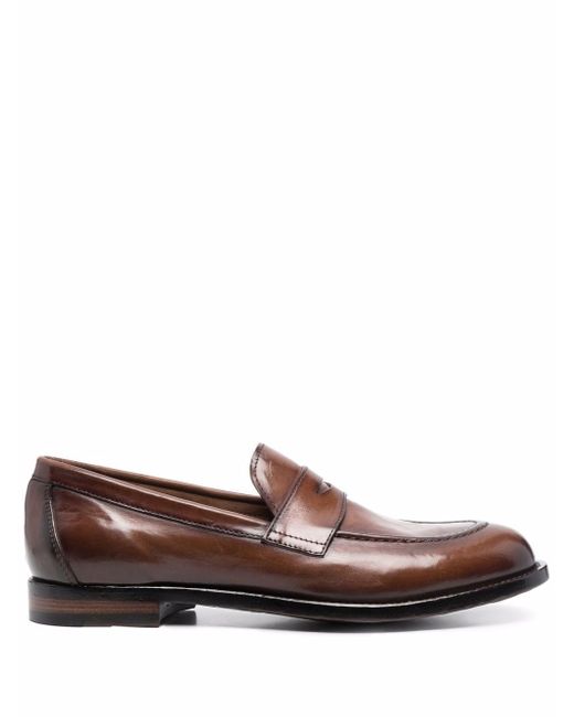 Officine Creative round-toe leather loafers