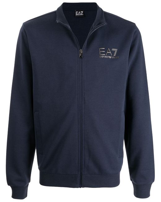 Ea7 logo-print track jacket