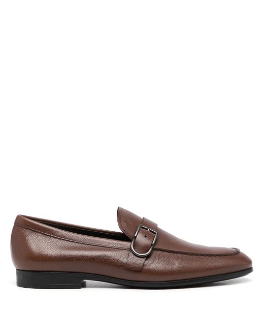 Tod's buckle-detail square-toe loafers