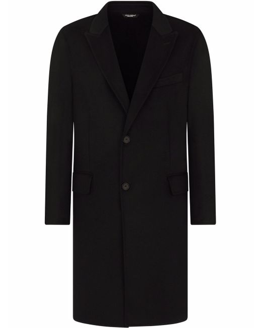 Dolce & Gabbana cashmere single-breasted coat