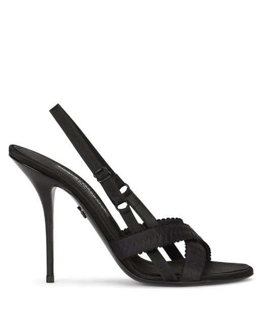 Dolce & Gabbana 105mm cross-strap sandals