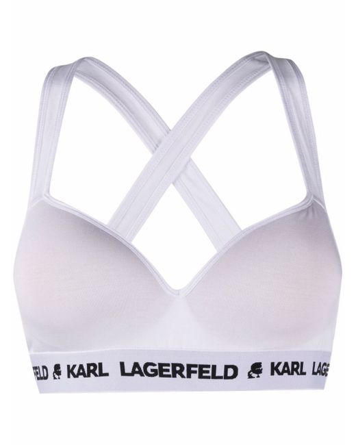 Karl Lagerfeld padded jersey bra