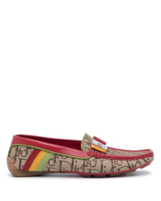 Christian Dior pre-owned Trotter Rasta loafers