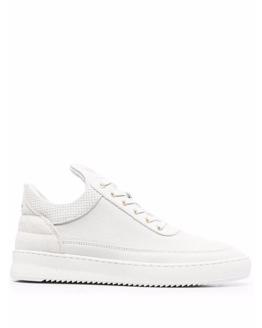 Filling Pieces Top Ripple leather trainers