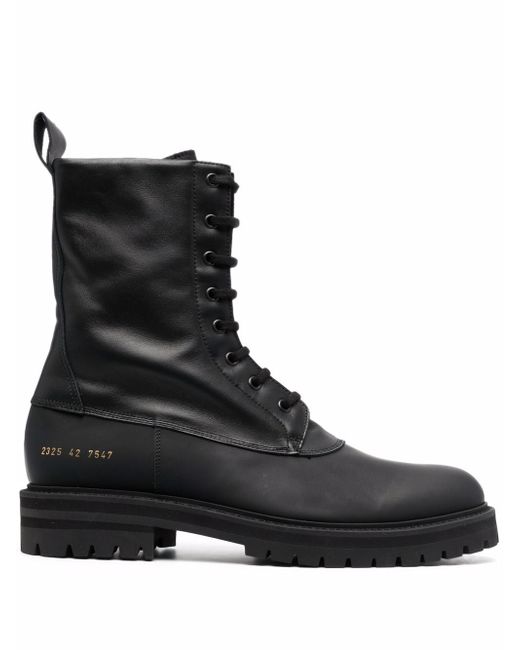 Common Projects chunky lace-up leather boots