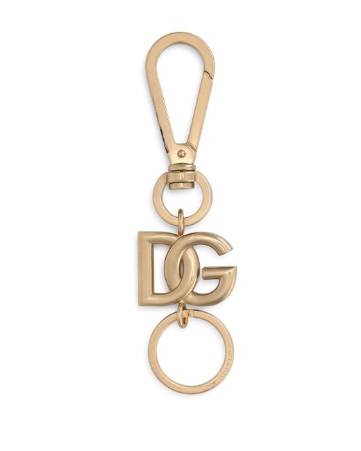 Dolce & Gabbana logo-plaque tone keyring