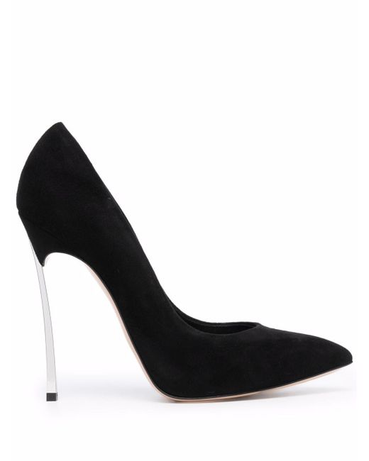 Casadei Blade pointed-toe leather pumps