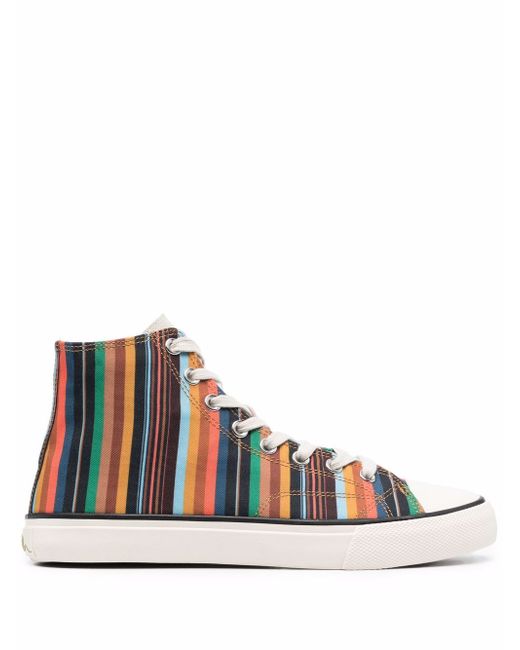 PS Paul Smith striped high-top sneakers