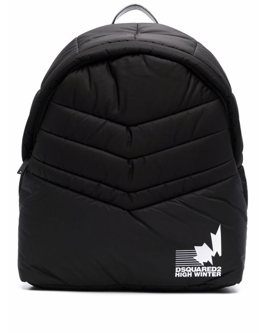 Dsquared2 padded logo-print backpack