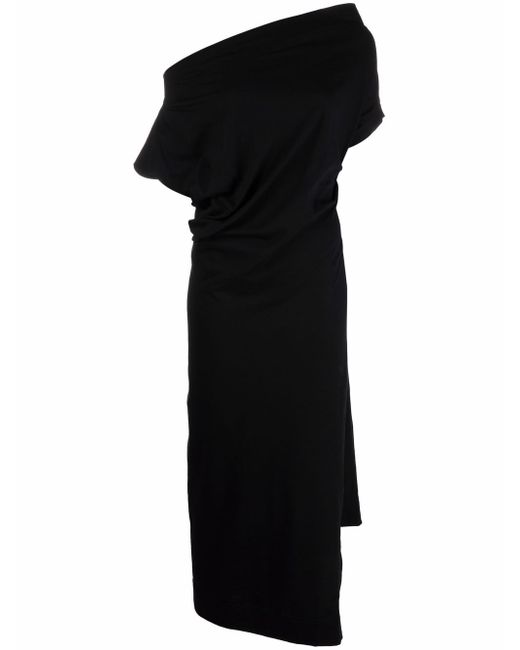 Vivienne Westwood draped cotton asymmetric dress