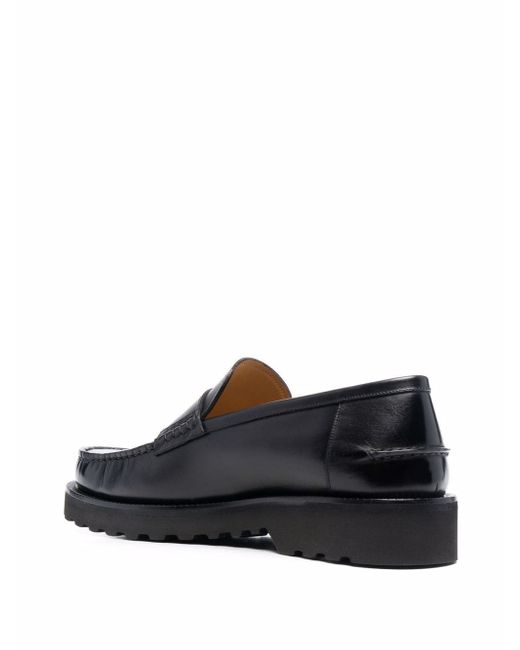 Bally slip-on leather loafers