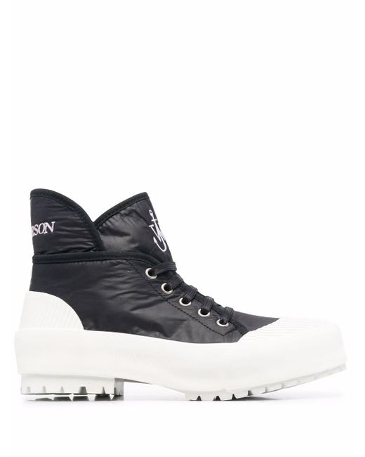 J.W.Anderson high-top two-tone sneakers