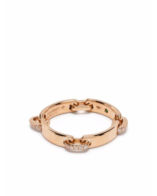 Courbet 18kt recycled rose gold CELESTE diamond band ring