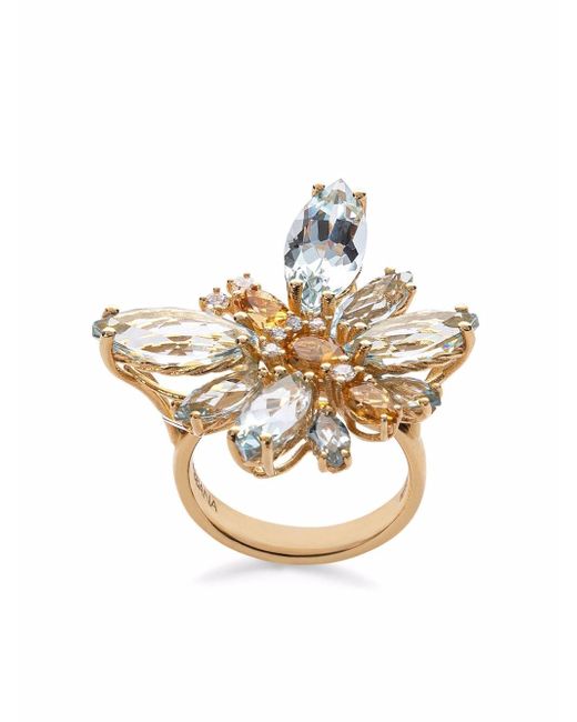 Dolce & Gabbana 18kt yellow Spring diamond ring