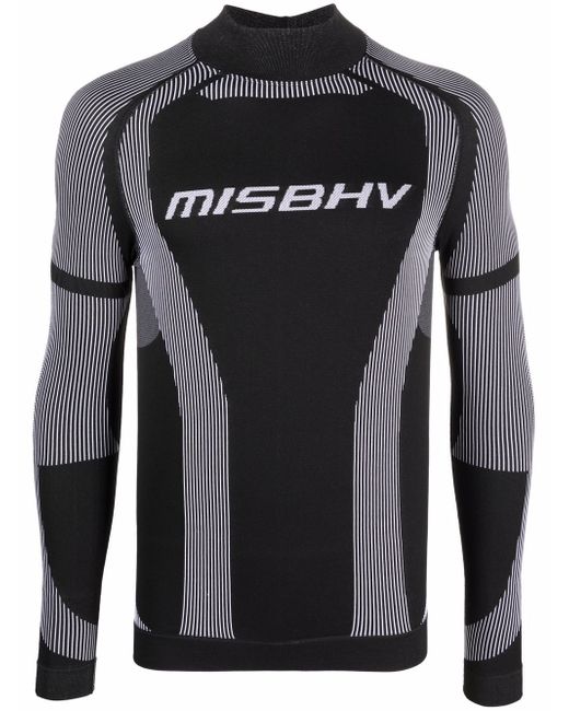 Misbhv logo-print long-sleeved top