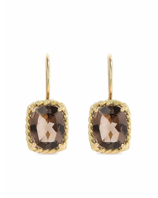 Dolce & Gabbana 18kt yellow Anna quartz earrings