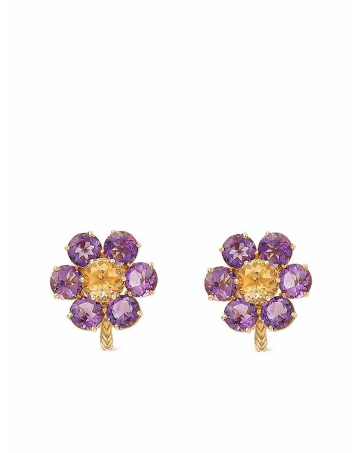 Dolce & Gabbana 18kt yellow Spring gemstone earrings