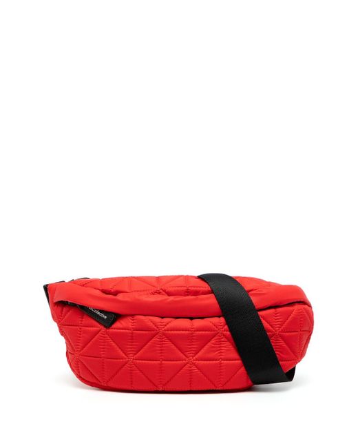 VeeCollective two-tone quilted belt bag