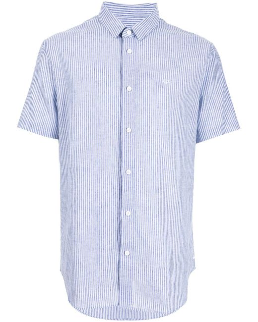 Armani Exchange pinstripe print shirt