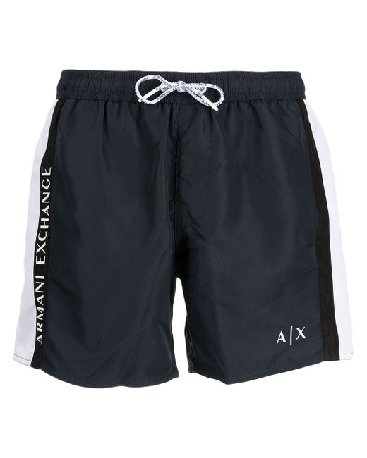 Armani Exchange logo drawstring swim shorts