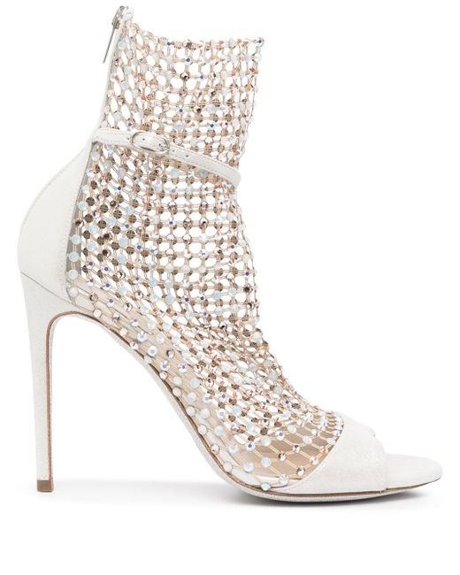 Rene Caovilla bead-embellished ankle-length boots
