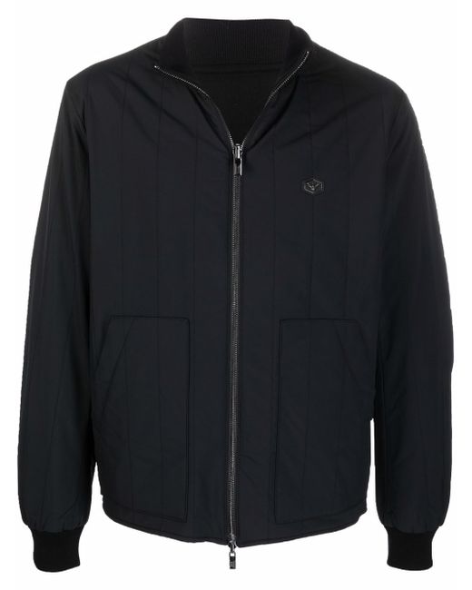 Emporio Armani quilted panel bomber jacket