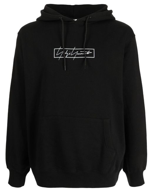 Yohji Yamamoto logo-print hoodie