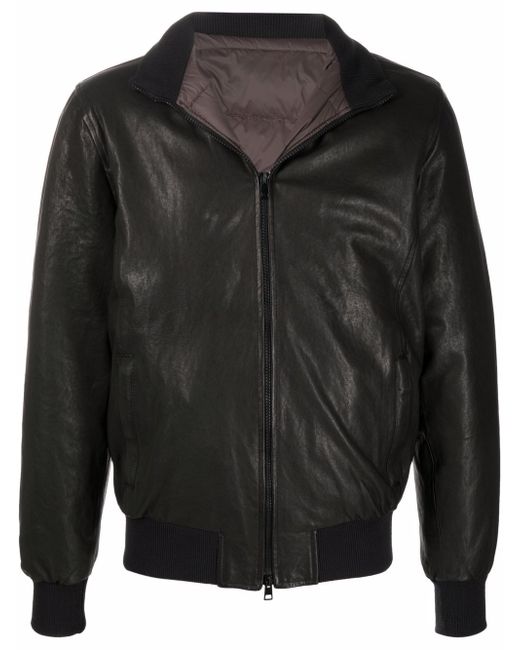 Barba Nick leather bomber jacket