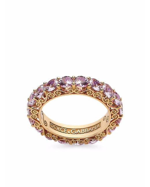 Dolce & Gabbana 18kt yellow Heritage sapphire band ring