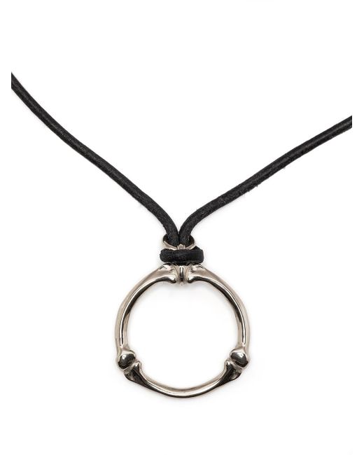 TAKAHIROMIYASHITA TheSoloist. circular-pendant rope-detail necklace