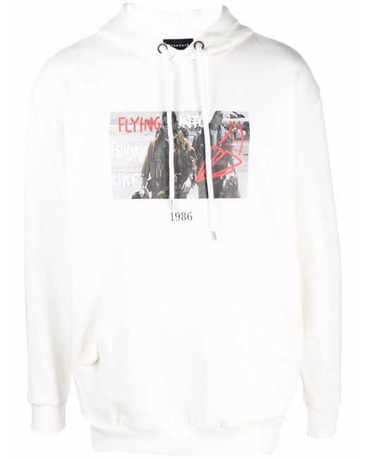 Throwback. Throwback. graphic-print cotton hoodie