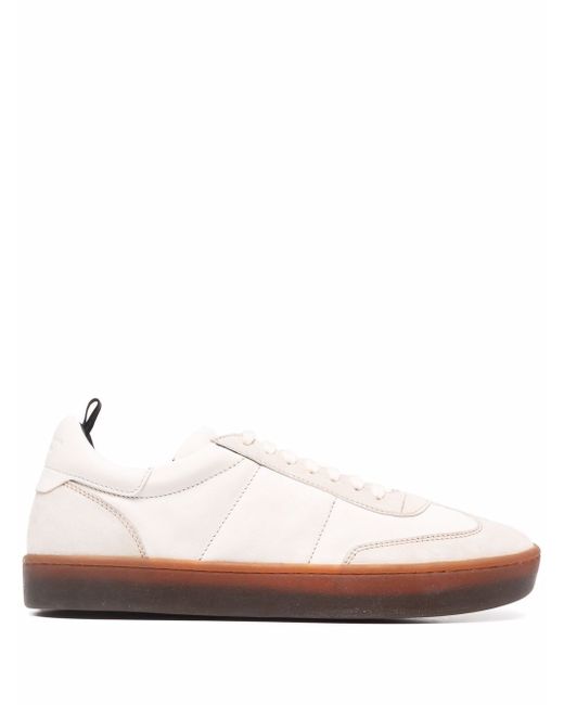 Officine Creative combined leather trainers