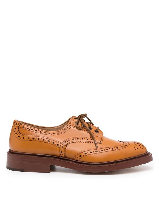 Tricker'S perforated-design loafers