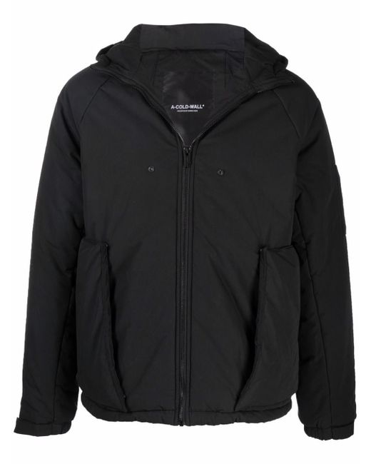 A-Cold-Wall logo zipped hooded jacket