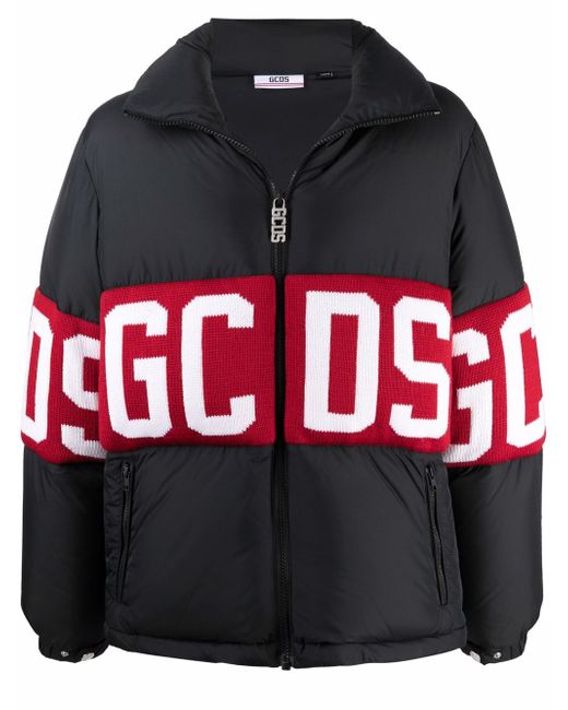 Gcds logo-print puffer jacket