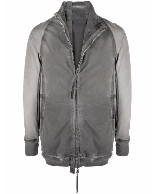 Boris Bidjan Saberi faded-effect zip-up lightweight jacket