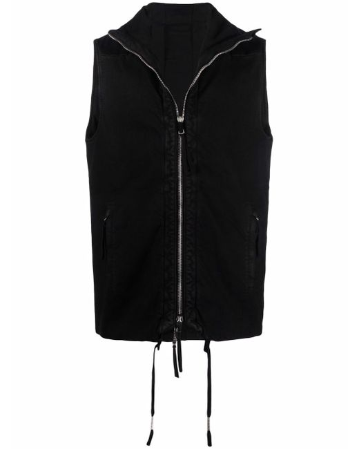 Boris Bidjan Saberi layered zip-up lightweight jacket
