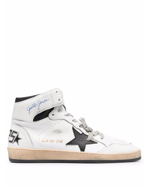 Golden Goose Sky-Star high-top lace-up sneakers