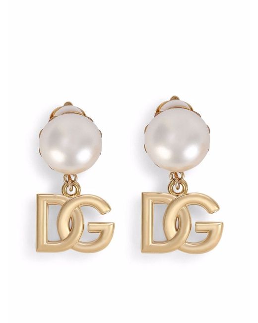 Dolce & Gabbana DG logo clip-on earrings