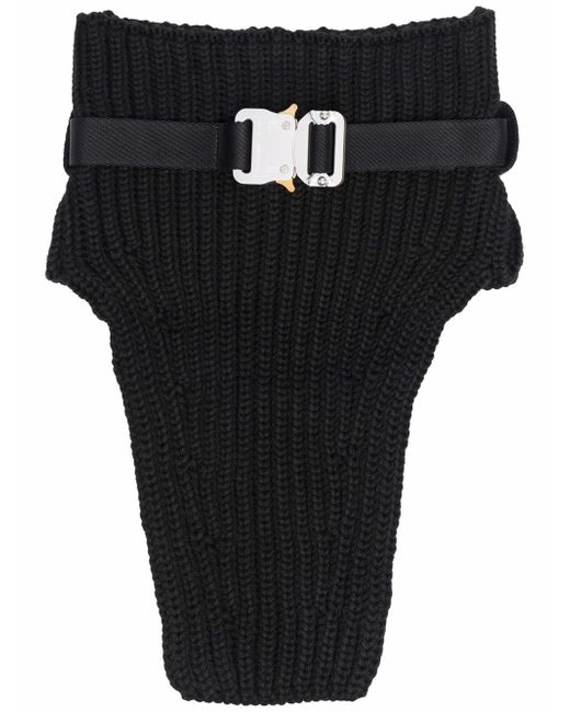 1017 Alyx 9Sm ribbed-knit buckled collar