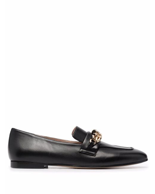 Scarosso Nicole chain-embellished leather loafers