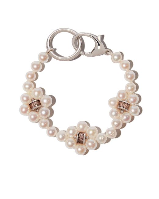 Hatton Labs freshwater pearl embellished bracelet