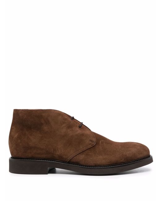 Doucal's lace-up suede desert boots