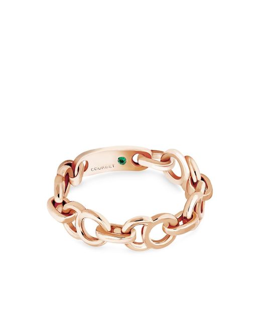 Courbet 18kt rose gold Celeste chain ring