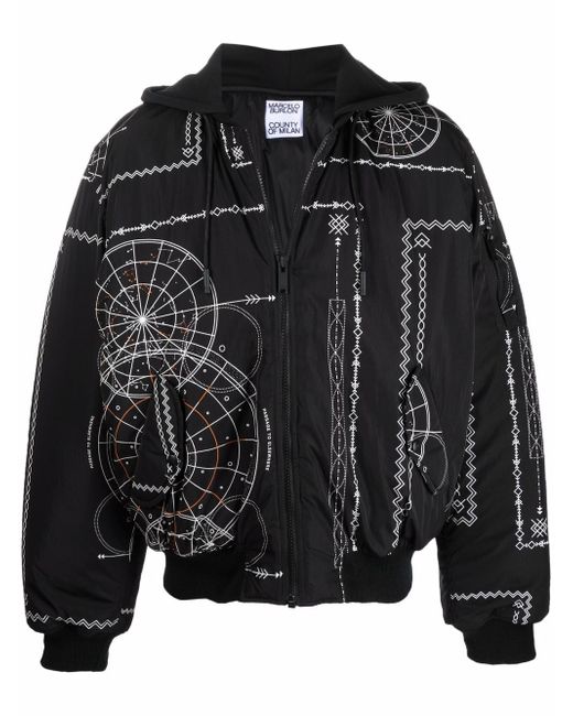 Marcelo Burlon County Of Milan Astral-print bomber jacket