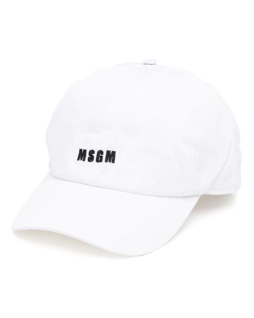 Msgm logo embroidered baseball cap