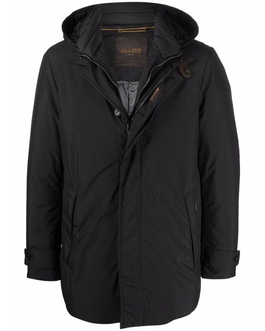 Moorer double-layer hooded coat