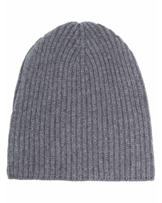 Fedeli cashmere ribbed knit beanie